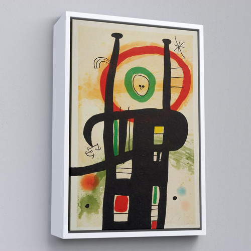 Çerçeveli Joan Miro - Büyük Bilgisayar Tablo-7350
