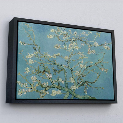 Çerçeveli Vincent Van Gogh-Blossoming Badem Ağacı Eseri / Blossoming Almond Tree (1890)-5164