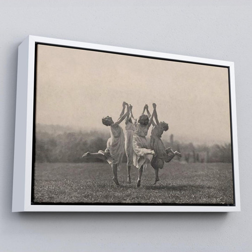 Çerçeveli İsviçreli Fotoğrafçı Frederick Boissonnas Dans Eden Kadınlar Tablosu-6656