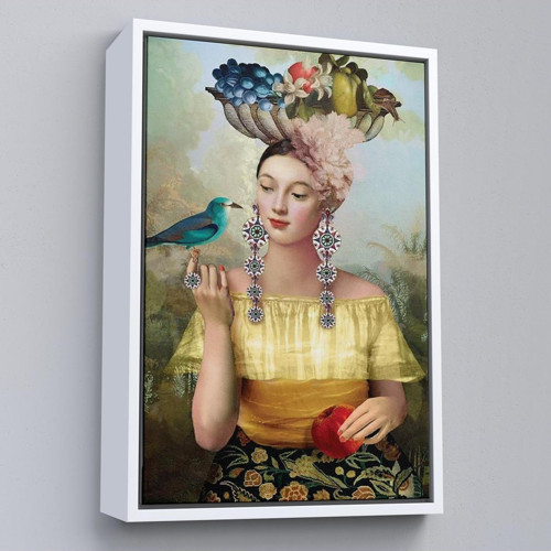 Çerçeveli Dokuz Tılsım Tablosu Nine Of Pentacles-6401