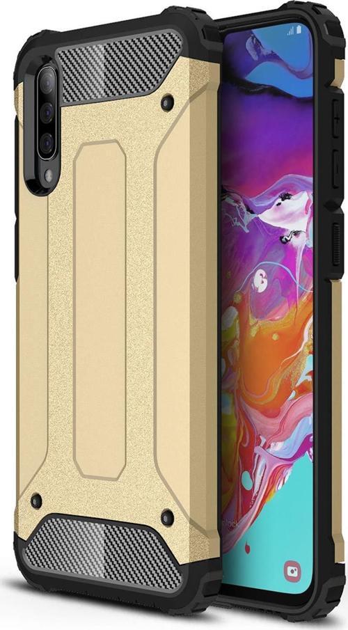 Samsung Galaxy A70 Kılıf Rugged Armor Gold