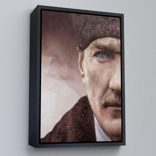 Çerçeveli Mustafa Kemal Atatürk Dekoratif Duvar Tablosu -6166