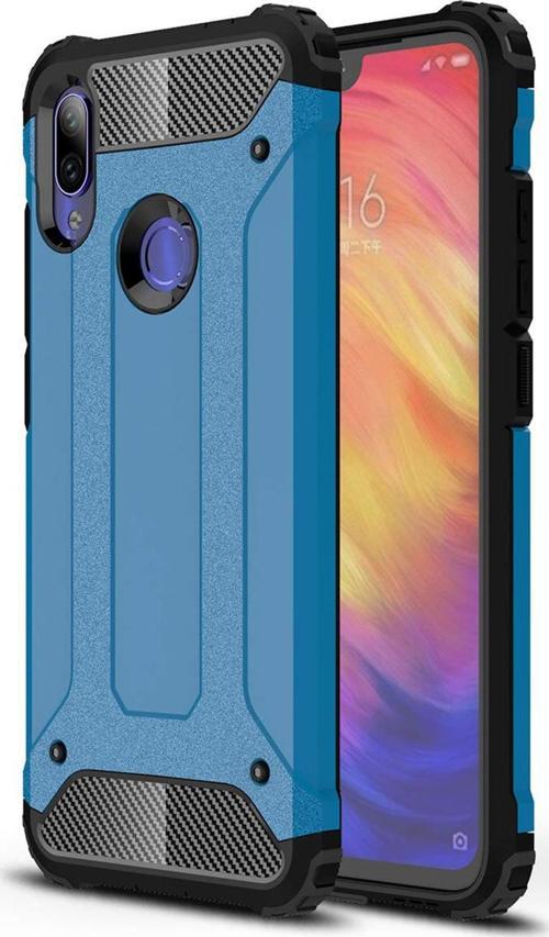 Xiaomi Redmi Note 7 Kılıf Rugged Armor Mavi