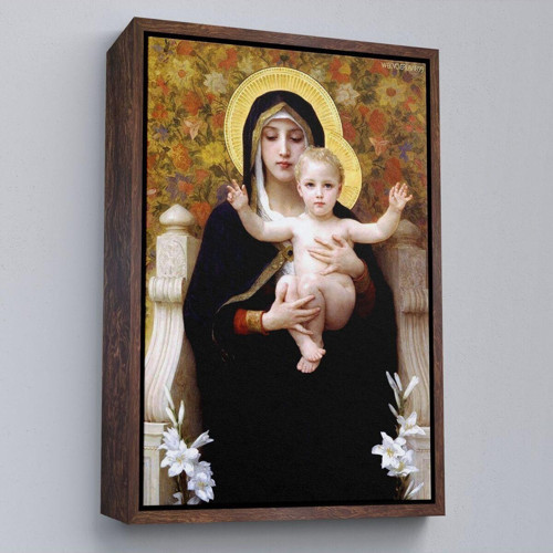 Çerçeveli Zambak Tablosu - The Madonna Of The Lilies-6479