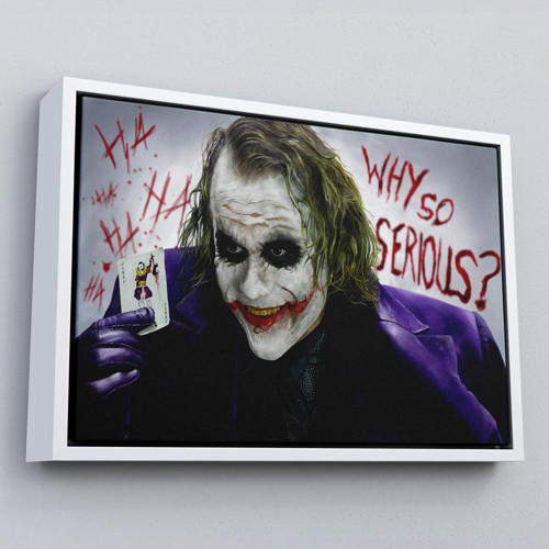 Çerçeveli Why So Serious Joker Tablosu-6618