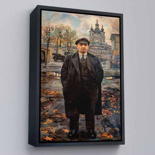 Çerçeveli Vladimir Lenin Sovyet Dönemi Rusya Dekoratif Duvar Tablosu-6194