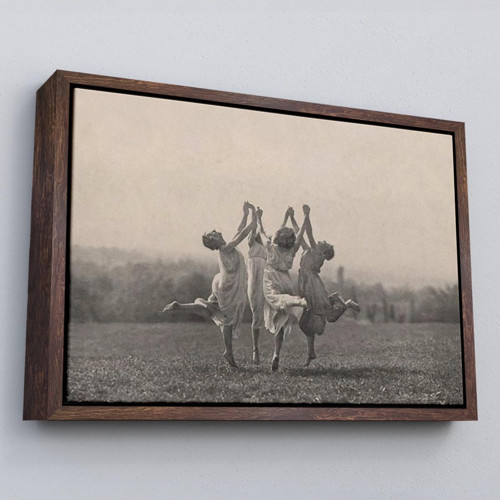Çerçeveli İsviçreli Fotoğrafçı Frederick Boissonnas Dans Eden Kadınlar Tablosu-6656