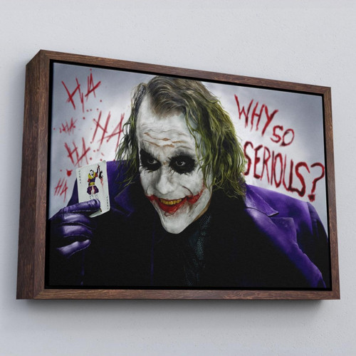 Çerçeveli Why So Serious Joker Tablosu-6618