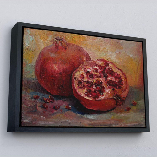 Çerçeveli Nar Yağlı Boya Görünümlü Klasik Sanat Tablosu-1230