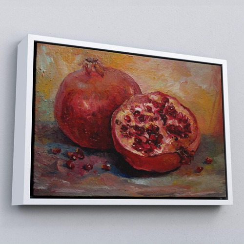 Çerçeveli Nar Yağlı Boya Görünümlü Klasik Sanat Tablosu-1230
