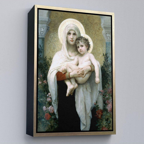 Çerçeveli Meryem Ve Oğlu İsa Tablo - Jesus Christ -6438