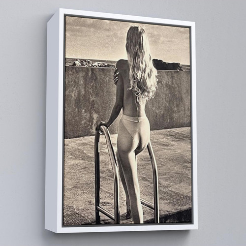 Çerçeveli Helmut Newton'Un Görülecek Bir Sergi Tablosu-6289
