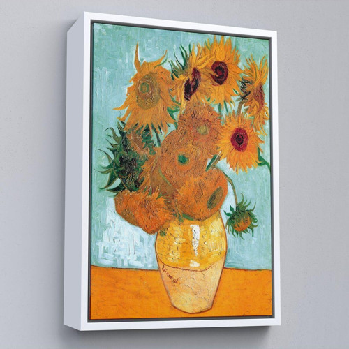 Çerçeveli Vincent Van Gogh Ayçiçeği Tablosu-6437