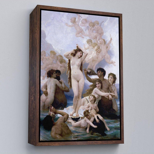 Çerçeveli Venüsün Duğuşu Tablosu - Birth Of Venus William-Adolphe Bouguereau-6474