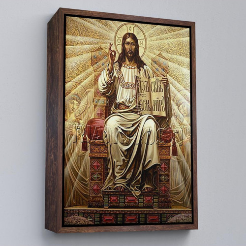 Çerçeveli Hz İsa Tablosu, Long Live Christ The King-6189