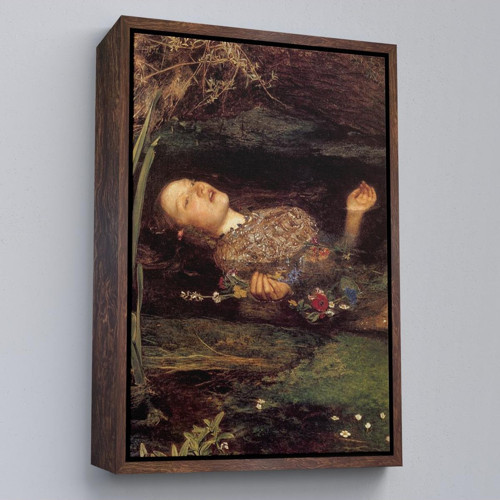 Çerçeveli Shakespeare'İn Ophelia'Sı Hamlet Dekoratif Duvar Tablosu-6319
