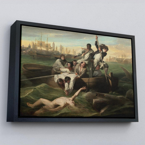 Çerçeveli Watsob Ve Köpek Balığı Tablosu - Watson And The Shark 1778-6658