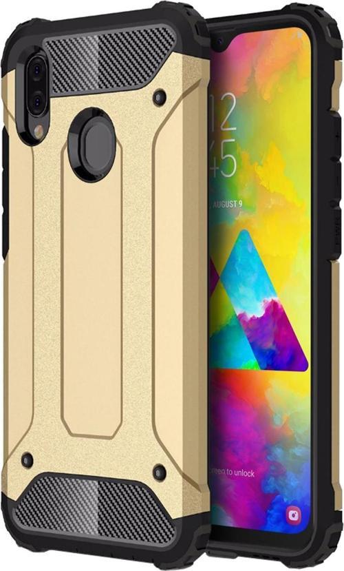 Samsung Galaxy M20 Kılıf Rugged Armor Gold