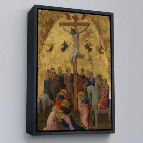 Çerçeveli Fra Angelico Çarmıha Geriliş Tablosu, Çaucifixion Jesus Christ -6396
