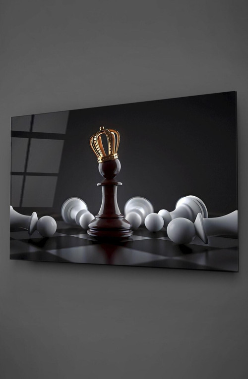 Satranç Yatay Cam Tablo