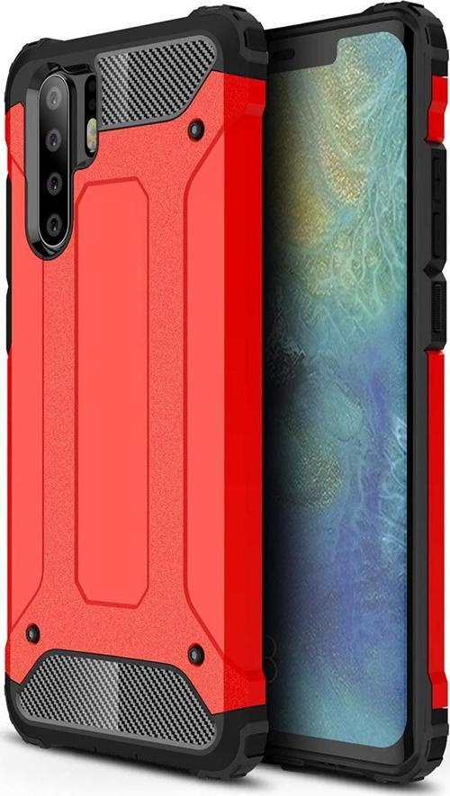 Huawei P30 Pro Kılıf Rugged Armor Kırmızı