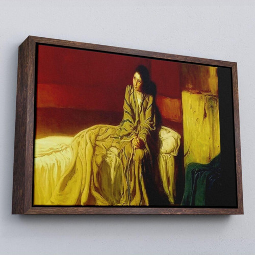 Çerçeveli Müjde Henry Ossawa Tanner Kanvas Tablo, Klasik Sanat-5398