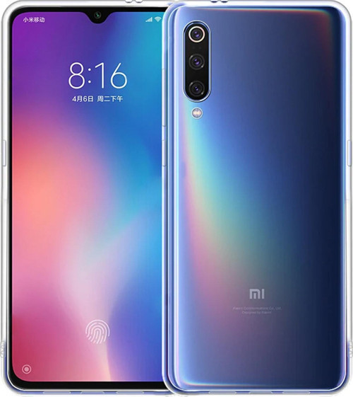 Xiaomi Mi 9 Kılıf Transparent Soft Beyaz