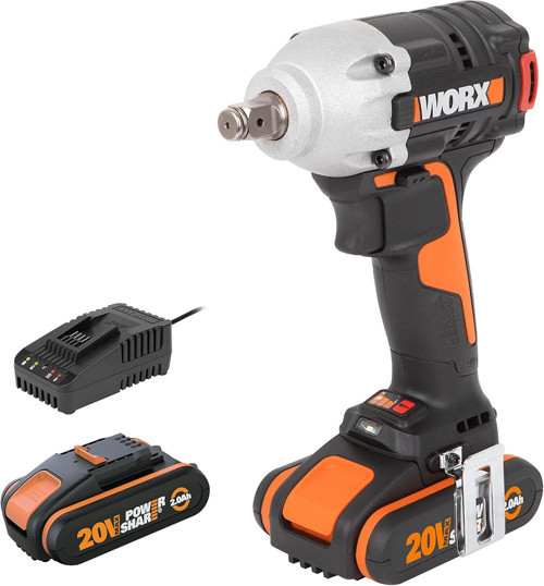 Wx272 20Volt/2.0Ah Li-Ion Çift Akülü Şarjlı 300Nm Kömürsüz Profesyonel Somun Sıkma
