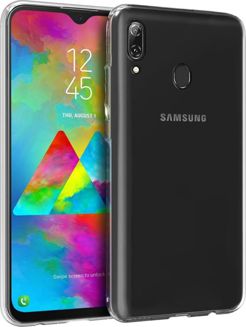Samsung Galaxy M20 Kılıf Transparent Soft Beyaz