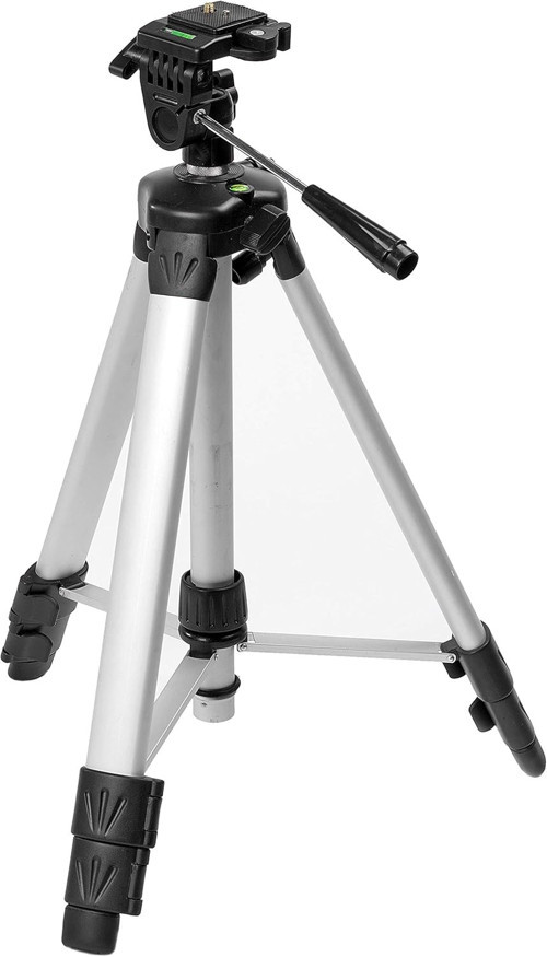 Fotostativ, Alüminyum, Üç Gleitfuesse, Sütun (44 Cm Ila 140 Cm, 1/4 Inç Dişli, Platform Eğil