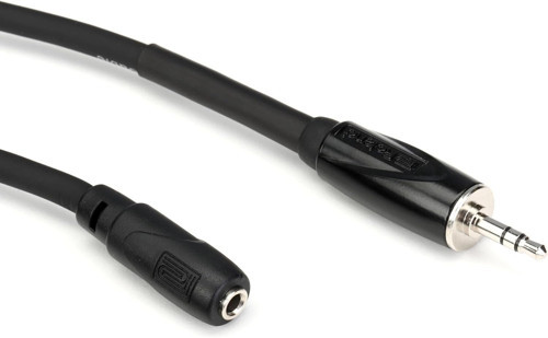 Siyah Serisi Kulaklık Uzatma Kablosu, 3,5 Mm Trs Erkekten Dişiye, 25 Fit