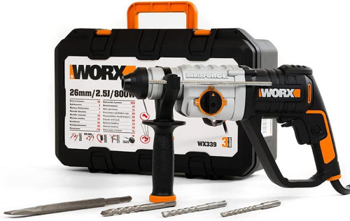 Wx339 800Watt 2.5J Profesyonel Sds-Plus Kırıcı/Delici + 4 Adet Uç