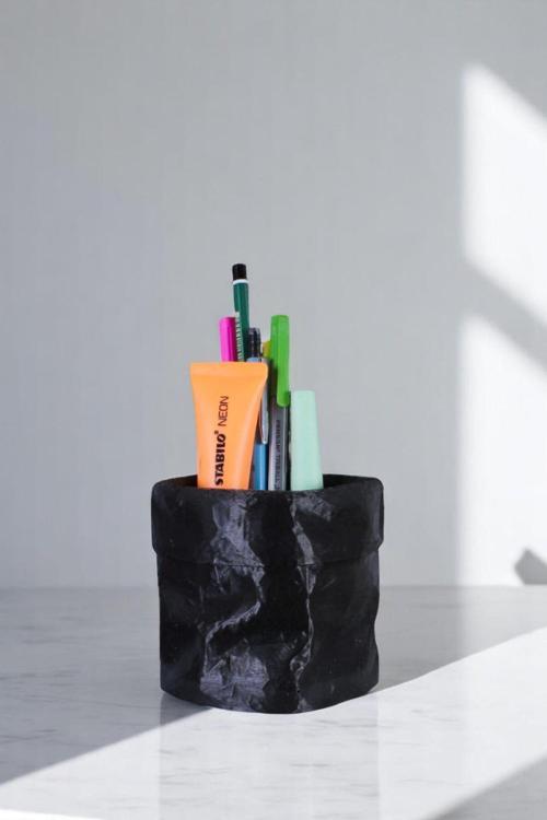 Kalemlik Masa Kalemliği Organizer Kalemlik Siyah Renk Model 80