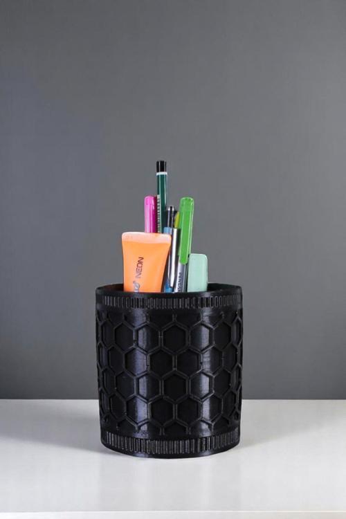 Kalemlik Masa Kalemliği Organizer Kalemlik Siyah Renk Model 81