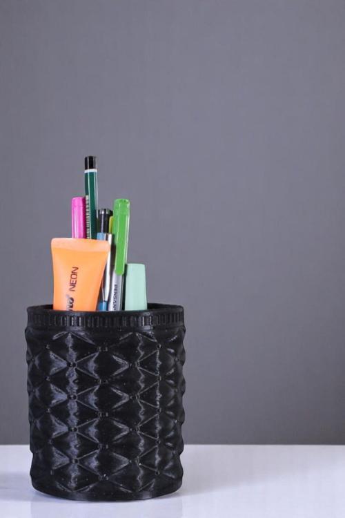 Kalemlik Masa Kalemliği Organizer Kalemlik Siyah Renk Model 85