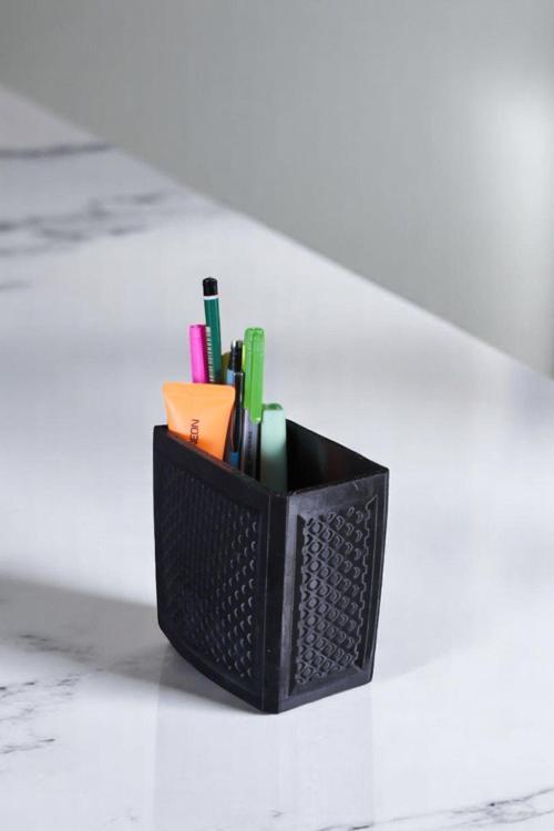 Kalemlik Masa Kalemliği Organizer Kalemlik Siyah Renk Model 92