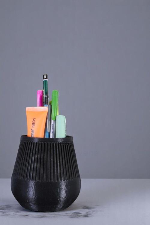 Kalemlik Masa Kalemliği Organizer Kalemlik Siyah Renk Model 88