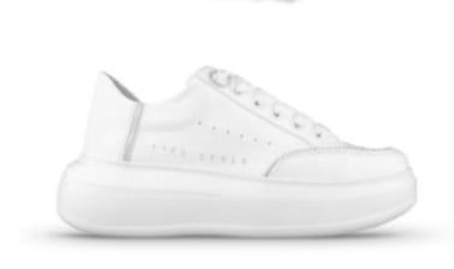 MP 252-6307 Beyaz Kadın Bağcıklı Spor Ayakkabı