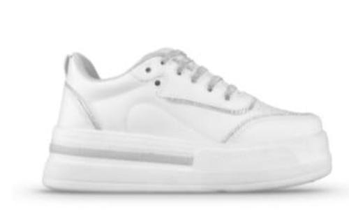 MP 252-6306 Beyaz Kadın Bağcıklı Spor Ayakkabı