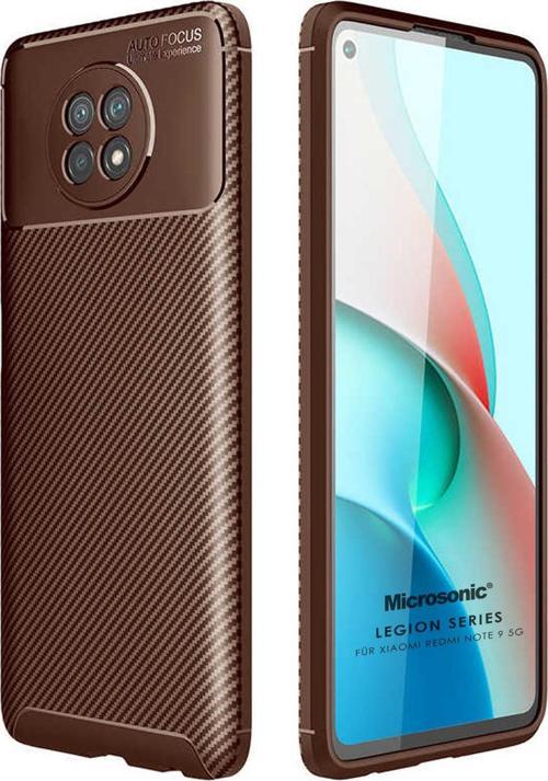 Xiaomi Redmi Note 9 5G Kılıf Legion Series Kahverengi