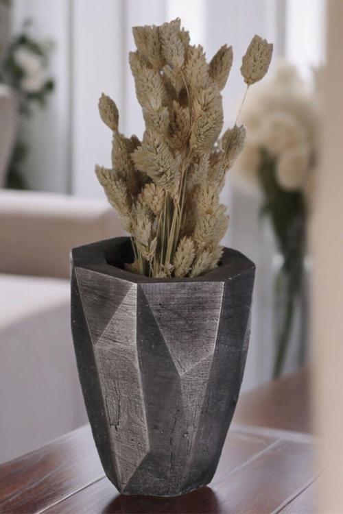 Dekoratif Vazo El Yapımı Altın Eskitme Model 31