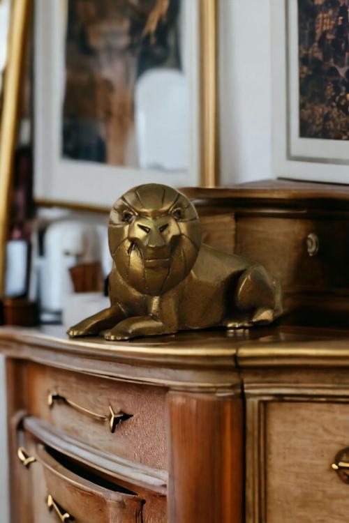 Biblo Dekoratif Heykel Aslan Biblosu Siyah Model 37