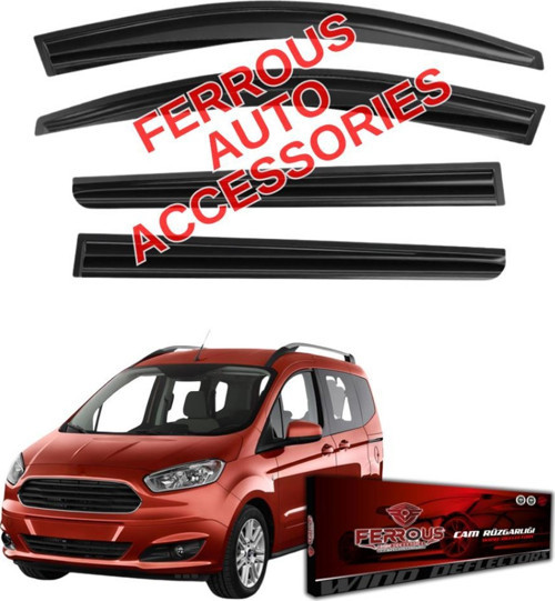Ford Courier Ferrous Cam Rüzgarlığı 4lü Set 2014 2022