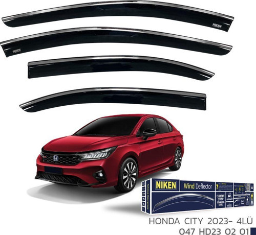 Honda City Niken Kromlu Cam Rüzgarlığı 4lü 2023 ve üstü