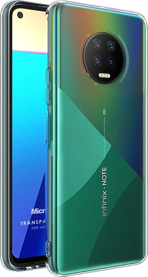 Infinix Note 7 Kılıf Transparent Soft Beyaz