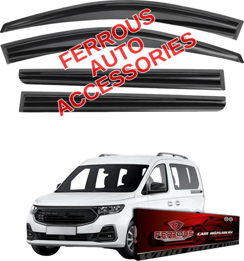 Ford Connect Ferrous Cam Rüzgarlığı 4lü Set 2021 ve Üstü