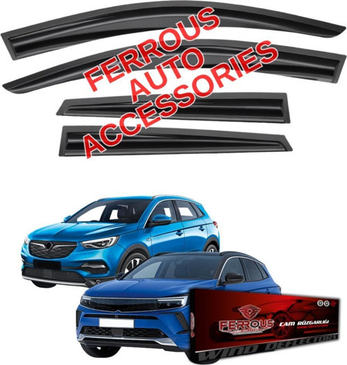 Opel Grandland X Ferrous Cam Rüzgarlığı 4lü 2017 ve Üstü
