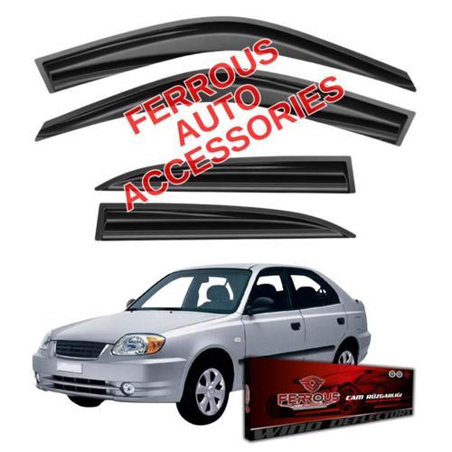 Hyundai Accent Admira Ferrous Cam Rüzgarlığı 4lü Set 2003 2006
