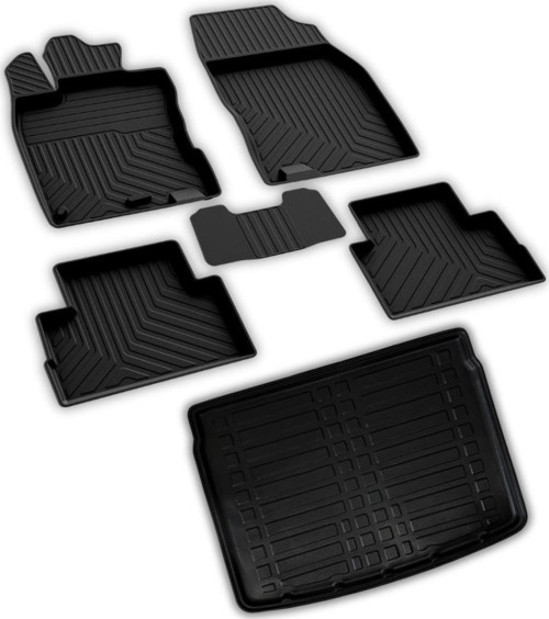 Nissan Qashqai Techna-Platin-Edition Ferrous 4D Paspas ve Üst 3D Bagaj Havuzu 2014 ve Üstü
