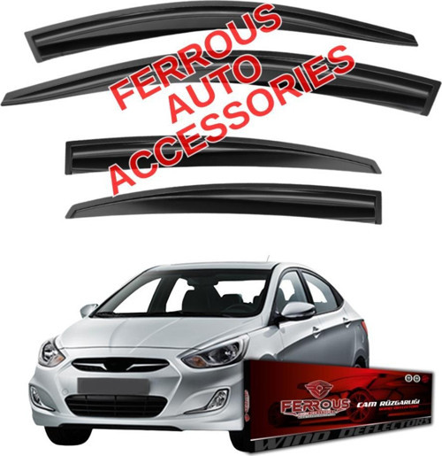 Hyundai Accent Blue Ferrous Cam Rüzgarlığı 4lü Set 2011 2017